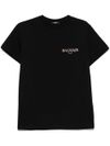 balmain - Black T-shirt with Logo