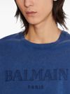 balmain - Blue T-shirt with Logo - 6