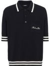 balmain - Cotton Polo with Logo on the Chest