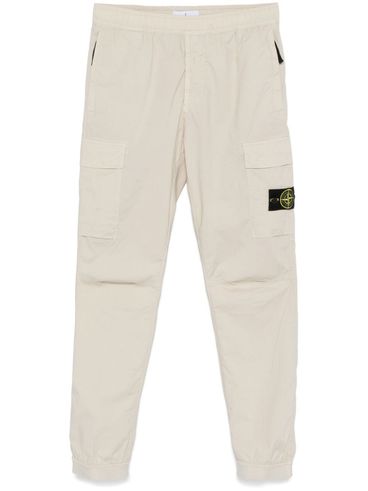 STONE ISLAND - Pantaloni sportivi con Logo patch