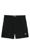 stone island - Shorts mare nero con Logo