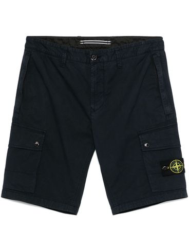 STONE ISLAND - Shorts con patch Logo compass