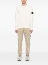 stone island - Beige Sweatshirt with Logo Patch - 1