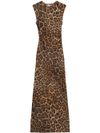 stella mccartney - Abito lungo leopardato