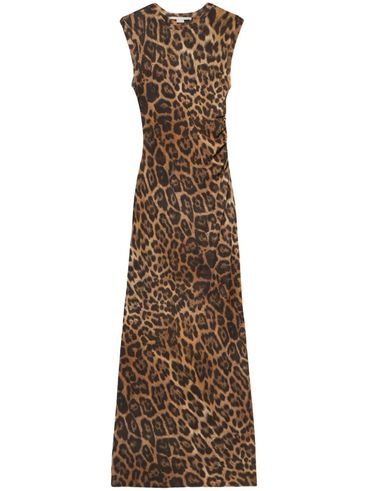 STELLA MCCARTNEY - Abito lungo leopardato