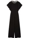 stella mccartney - Long jumpsuit with chain and rhinestones