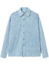 stella mccartney - Giacca camicia in cotone bouclé