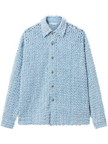 STELLA MCCARTNEY - Giacca camicia in cotone bouclé