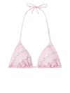 versace - Bikini top mare rosa con stampa grafica