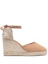 castaner - Carina espadrilles in camel jute with a wedge