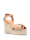 castaner - Carina espadrilles in caramel jute with wedge - 1