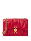 versace - Red bag with buckle and gold chain