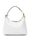 versace - White shoulder bag with gold logo plaque - 1