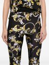 versace jeans couture - Black leggings with Barocco graphic print - 1