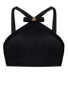 versace - Top bikini nero con fiocco