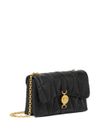 versace - Black quilted bag with gold chain shoulder strap - 4