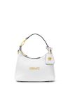 versace - White shoulder bag with gold logo plaque