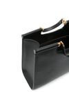 dolce & gabbana - Black leather shoulder bag with DG logo - 4