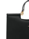 dolce & gabbana - Black leather shoulder bag with DG logo - 3