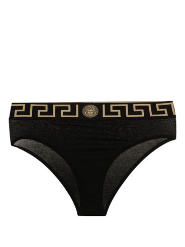 VERSACE - Slip in cotone stretch a vita alta