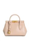 dolce & gabbana - Pink leather tote bag with DG logo