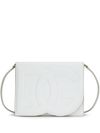 dolce & gabbana - White leather shoulder bag with DG logo