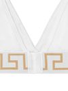 versace - Reggiseno a triangolo in cotone stretch con motivo greca - 1