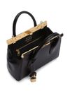 dolce & gabbana - Black leather shoulder bag with DG logo - 1