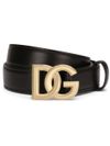 dolce & gabbana - Iconic gold DG logo buckle belt