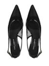 dolce & gabbana - Black leather shoes with logo plaque - 1