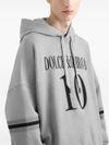 dolce & gabbana - Felpa girocollo in cotone grigio - 2