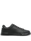 dolce & gabbana - Portofino sneakers in black leather with logo lettering