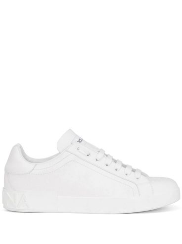 DOLCE & GABBANA - Sneakers Portofino in pelle di vitello bianca