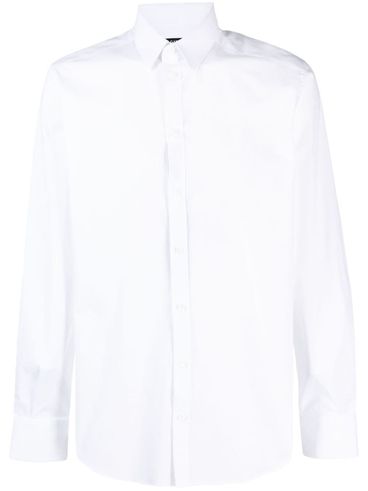 DOLCE & GABBANA - Camicia classica in cotone bianca a maniche lunghe