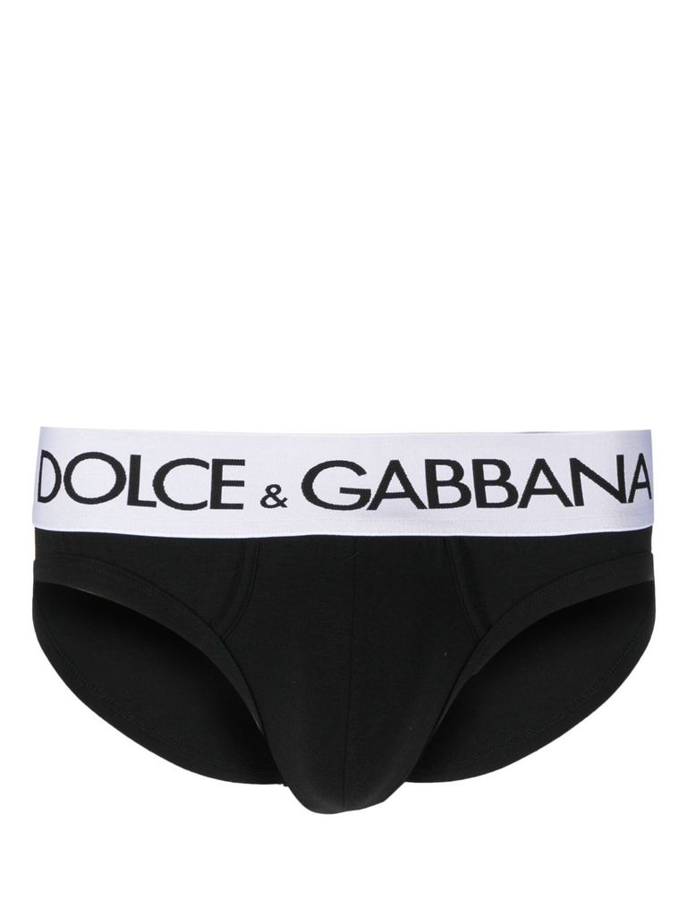 Dolce & Gabbana Brando Two-way Stretch Jersey Briefs In Black