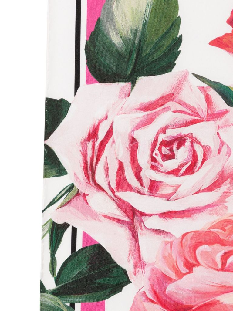 Dolce & Gabbana Logo-print Scarf In Pink