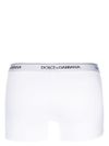 dolce & gabbana - Boxer confezione da due in cotone bianco con logo - 1