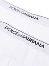 dolce & gabbana - Boxer confezione da due in cotone bianco con logo - 2