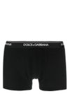 dolce & gabbana - Boxer confezione da due in cotone nero con logo - 1