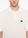 dolce & gabbana - White cotton polo with logo tag - 1