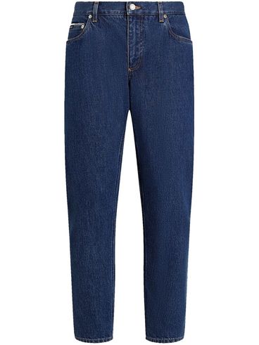 DOLCE & GABBANA - Jeans lunghi ampi in cotone