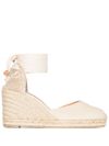 castaner - Ivory jute wedge espadrilles Carina