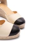 castaner - 'Coraline' white and black wedge espadrilles - 1