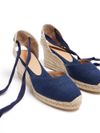 castaner - Carina espadrilles in blue jute with a wedg - 1