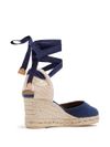 castaner - Carina espadrilles in blue jute with a wedg - 2