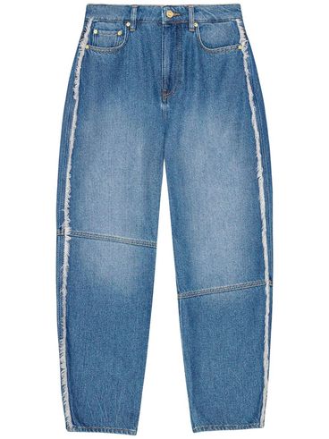 GANNI - Blu jeans con effetto lavato