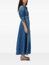 ganni - Midi dresses with flared skirt and waist belt - 5