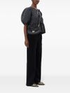 ganni - Black crossbody bag with an iconic buckle - 1