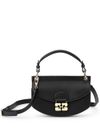 ganni - Black crossbody bag with an iconic buckle