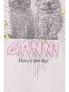 ganni - T-Shirt rosa con stampa grafica di gatti - 2